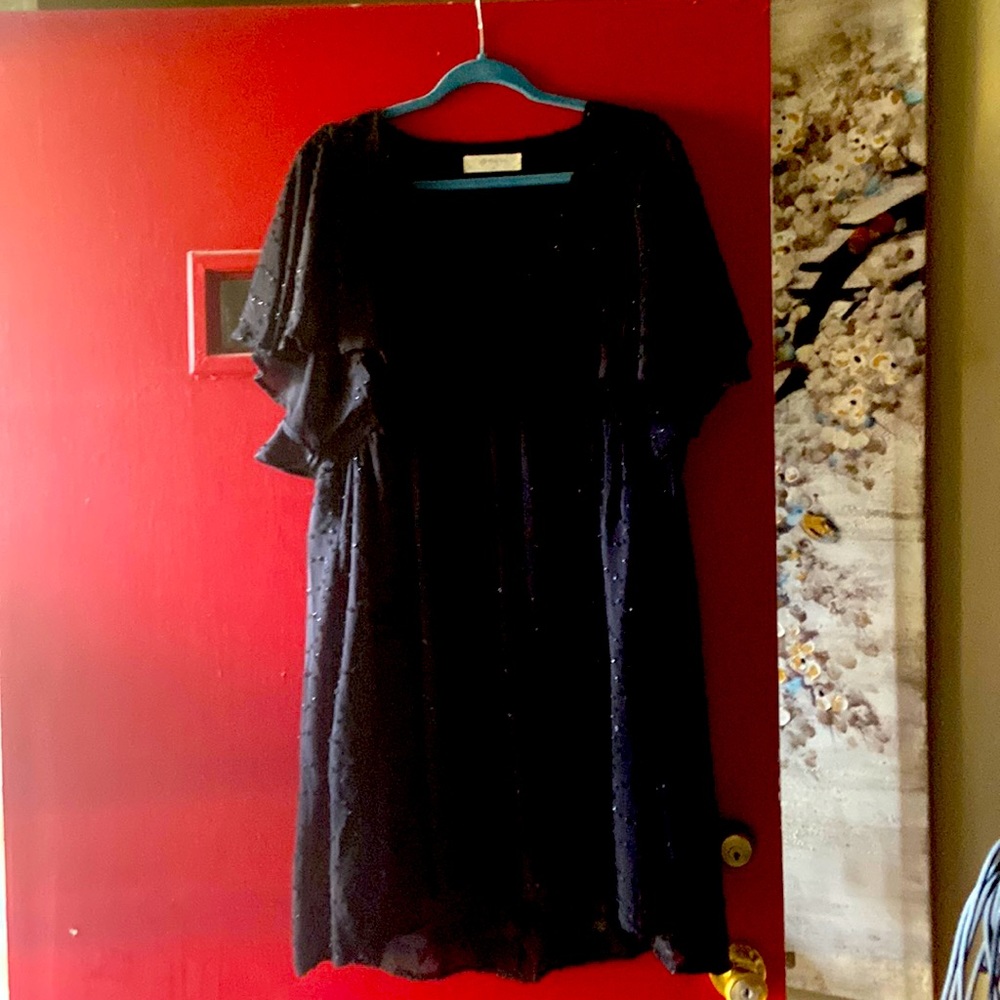 Black classy dress. Never worn. Needs a home someone will wear it.